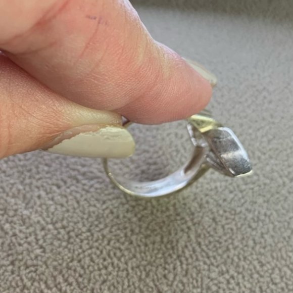 Vintage MCM Sterling Sliver Ring - 925 - Picture 3 of 3